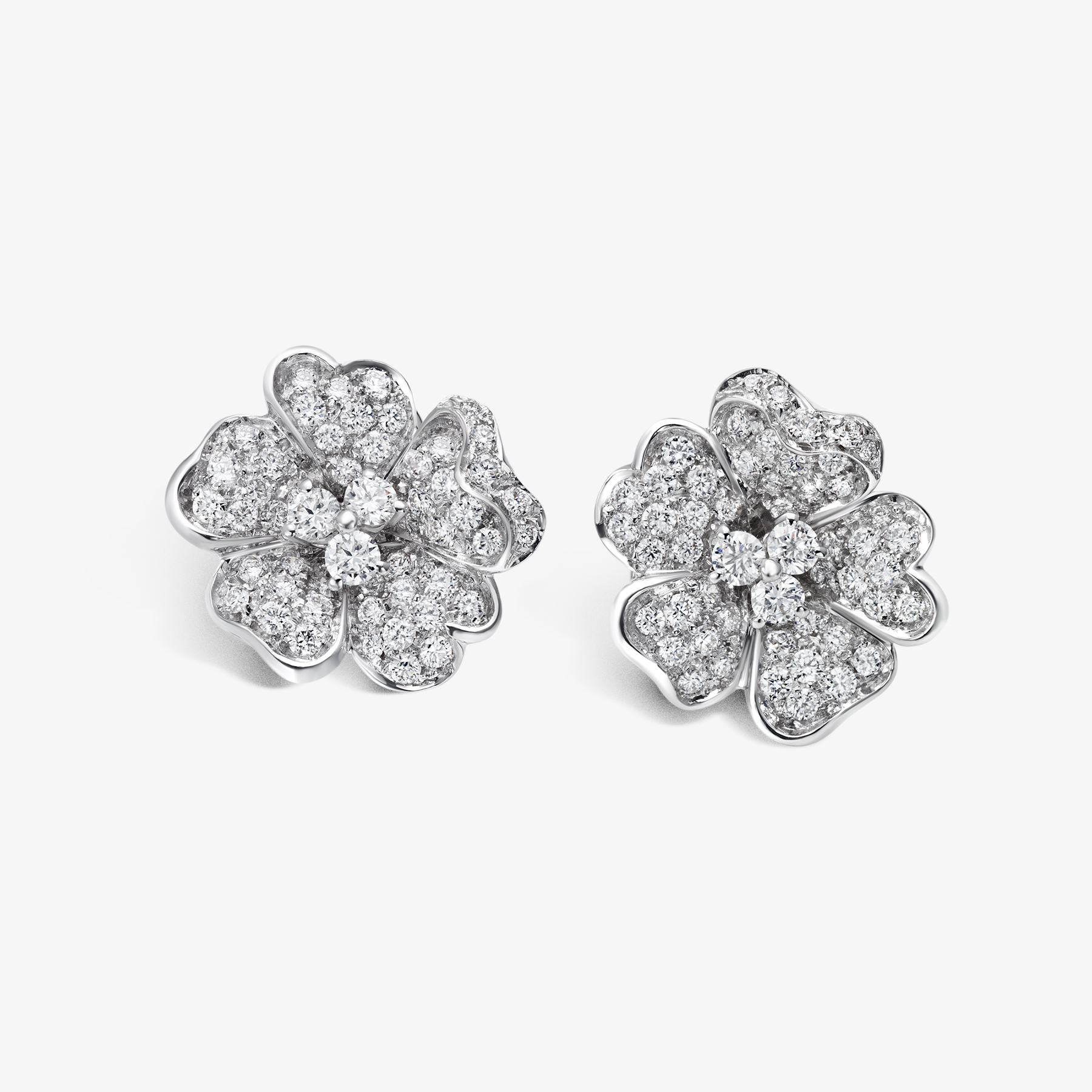 orecchini fiore diamanti