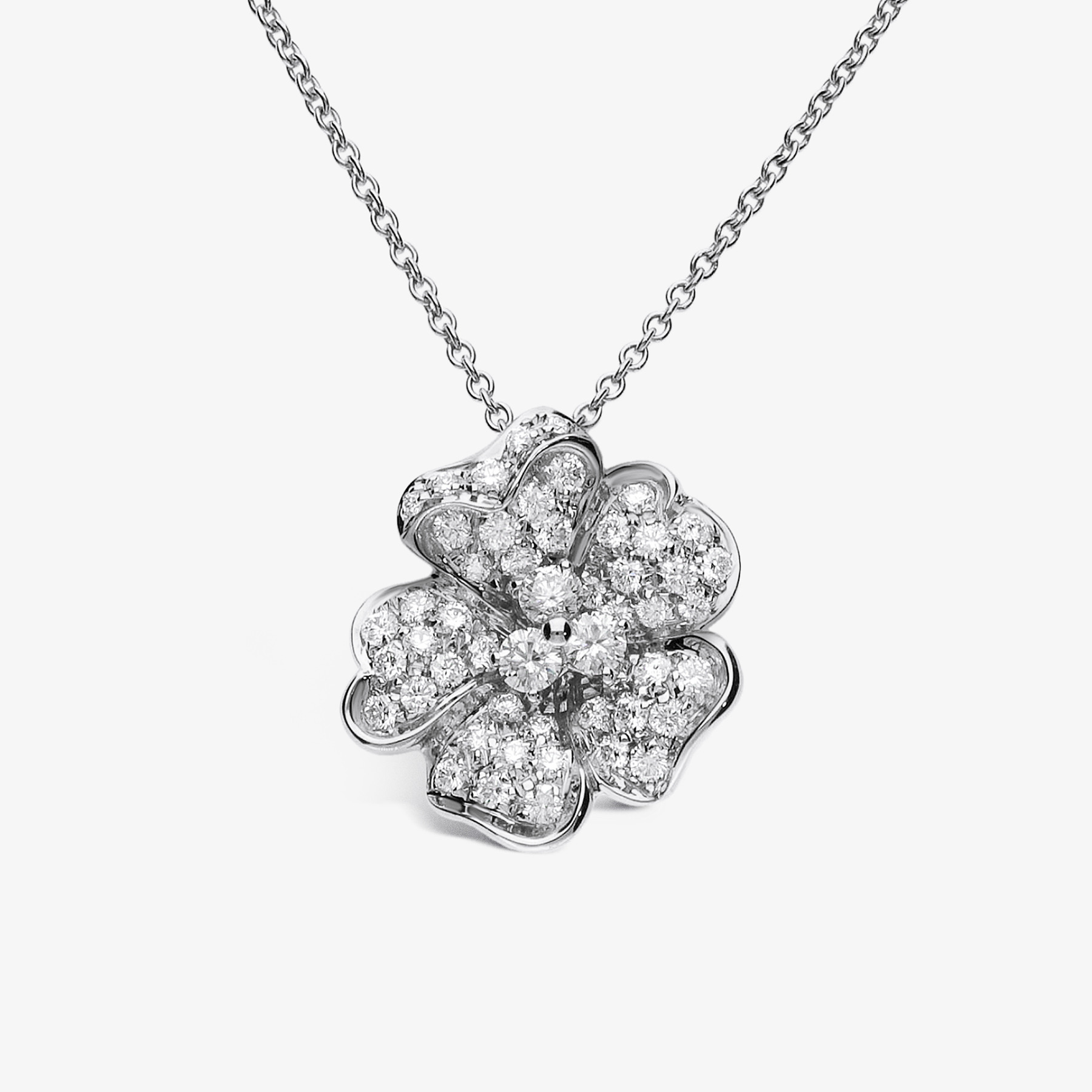collana fiore diamanti