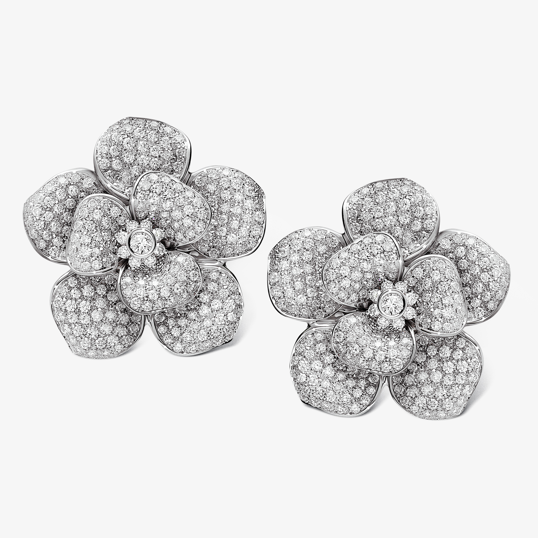 orecchini fiore diamanti